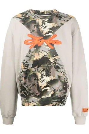 Heron Preston Sudadera con panel militar