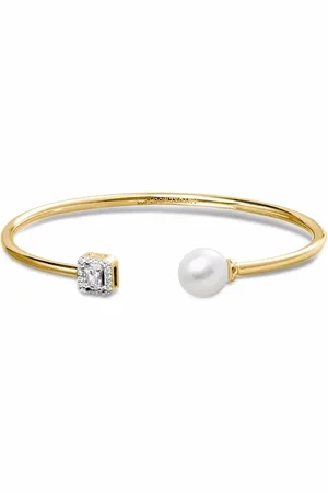 Autore Brazalete Meaghan con perlas, diamantes y zafiros