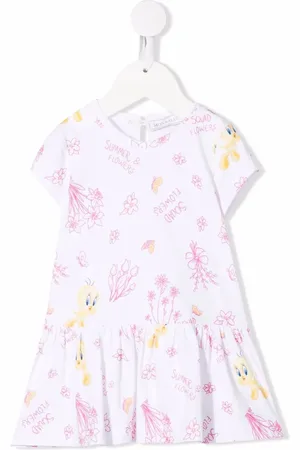 MONNALISA Vestido estilo playera con estampado gráfico