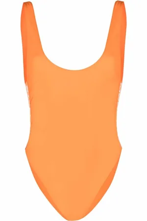 Stella McCartney Traje de baño con franja del logo