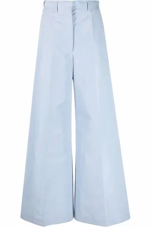 Stella McCartney Pantalones anchos con tiro alto