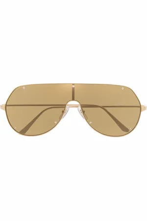 Cartier Lentes de sol con armazón estilo piloto
