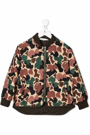 Palm Angels Chamarra bomber con estampado militar