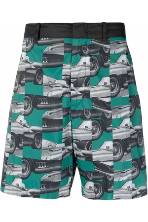 FERRARI Shorts con fotografía estampada