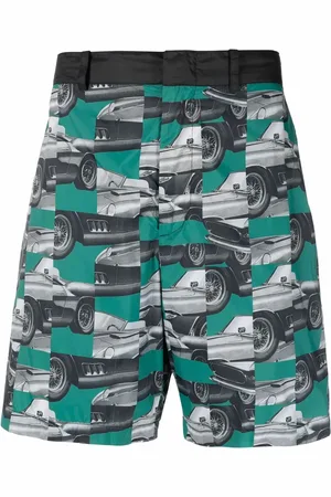FERRARI Shorts con fotografía estampada