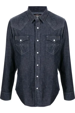 Ralph Lauren Camisa estilo western manga larga