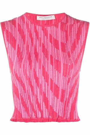 Serafini Top tejido de canalé