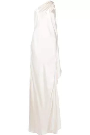 Michelle Mason Vestido de fiesta con panel drapeado