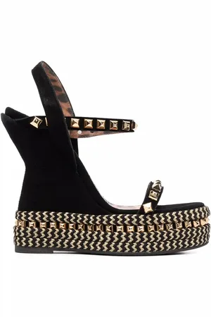Philipp Plein Sandalias de cuña con apliques