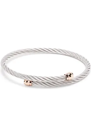 Charriol Brazalete Celtic con detalle de cuerda