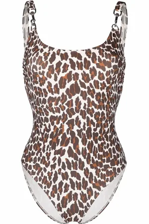 Tory Burch Traje de baño con estampado de leopardo