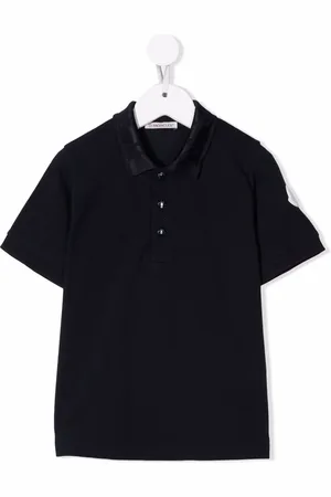Moncler Playera tipo polo con parche del logo
