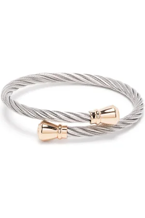 Charriol Brazalete Celtic con detalle de cuerda