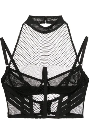 DION LEE Top bra con encaje