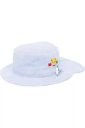 Miki House Sombrero de verano con detalle de parche