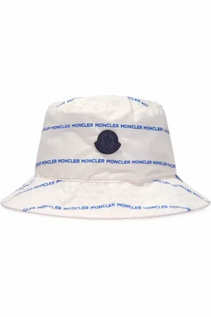 Moncler Gorro de pescador con franjas del logo