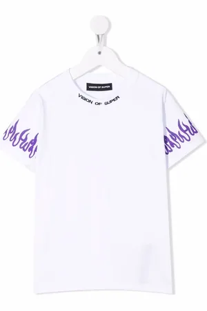 Vision Of Super Playera con llamas estampadas