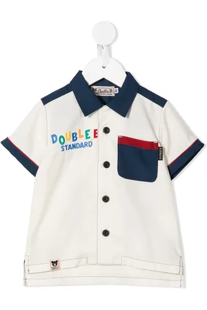 Miki House Camisa con eslogan bordado