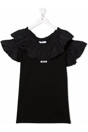 Msgm Vestido estilo playera fruncido