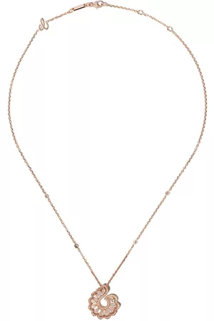 Chopard Collar con dije en oro rosa de 18kt con diamantes