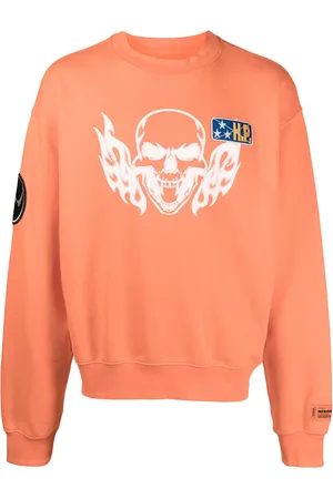 Heron Preston Sudadera con calavera estampada