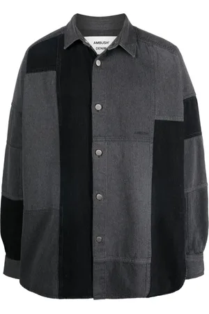 AMBUSH Camisa de mezclilla con diseño patchwork