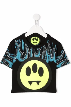BARROW Playera con estampado de llamas