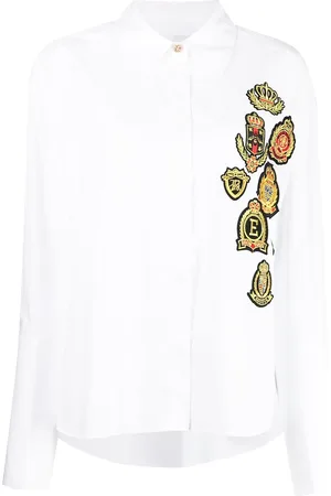 Edward Achour Paris Camisa con logo bordado