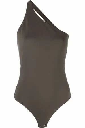 Alexander McQueen Body con un hombro descubierto