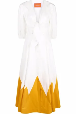 La DoubleJ Vestido Peek-A-Boo con estampado gráfico