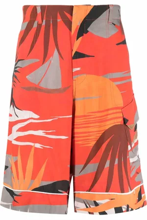 Palm Angels Bermudas cargo Hawaii con estampado gráfico