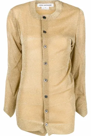 JUNYA WATANABE Cárdigan con botones y efecto metalizado