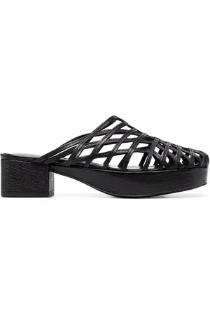By Far Mules con diseño enrejado