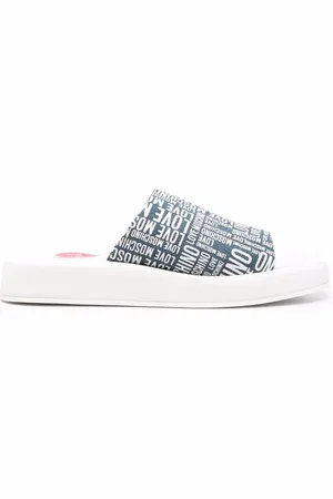 Moschino Flip flops con logo estampado