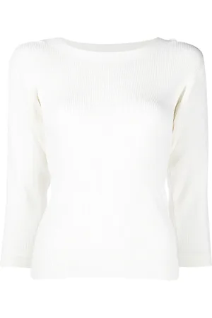 Edward Achour Paris Top con cuello ancho