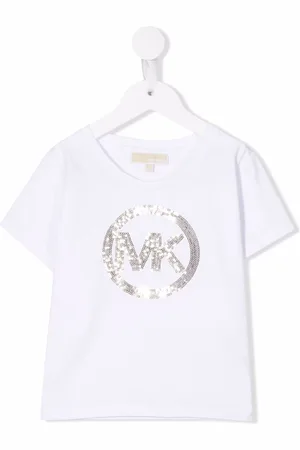 Michael Kors Playera con logo de lentejuelas