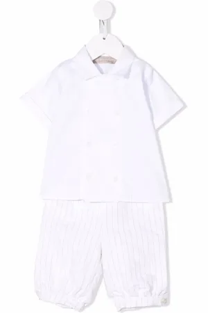 LA STUPENDERIA Set de camisa y pantalones con diseño color block