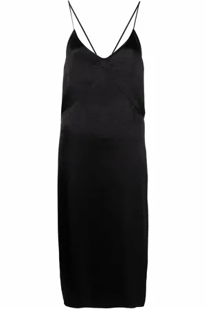 Dsquared2 Vestido midi con acabado en satén