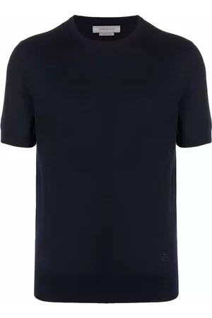 corneliani Top de tejido de manga corta