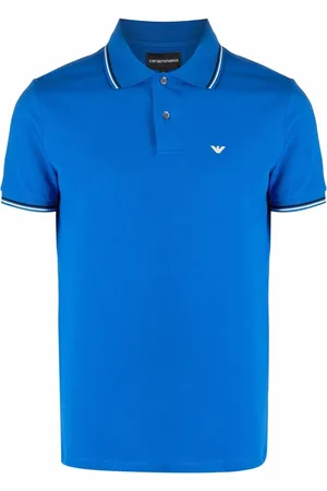 Emporio Armani Playera tipo polo con logo bordado