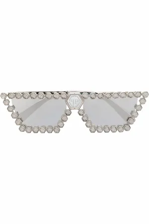 Philipp Plein Lentes de sol con armazón cuadrada