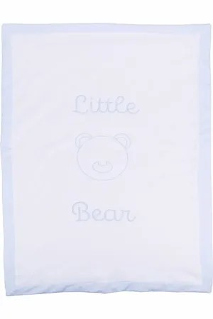 LITTLE BEAR Manta con logo bordado
