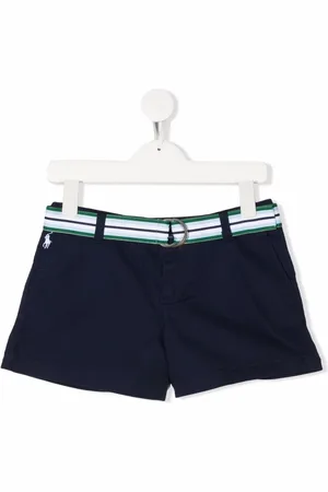 Ralph Lauren Shorts con cinturón a rayas