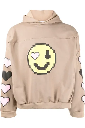 Natasha Zinko Hoodie con Smiley pixelado