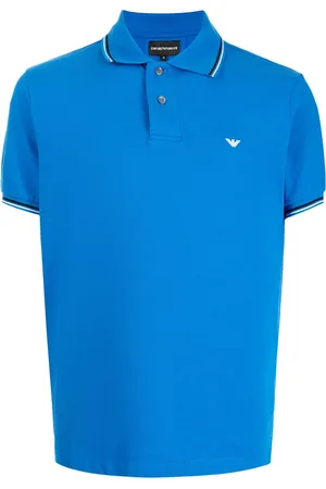 Emporio Armani Playera tipo polo con logo bordado
