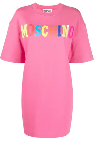 Moschino Vestido estilo playera con logo estampada
