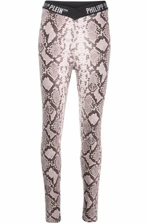 Philipp Plein Leggins con estampado de piel de serpiente