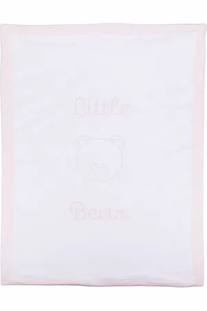 LITTLE BEAR Manta con logo bordado