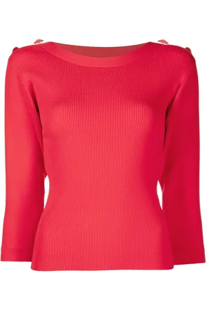 Edward Achour Paris Top con cuello ancho
