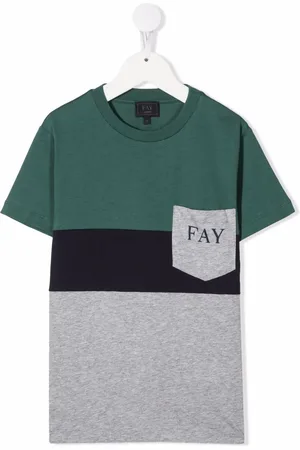 FAY Playera con diseño color block